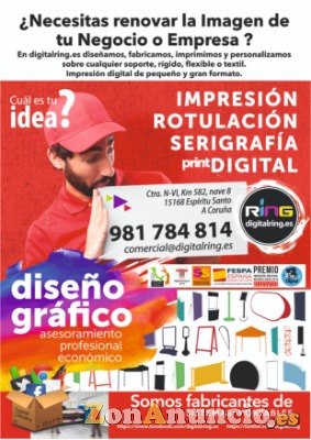 servicios gráficos, rotulación, serigrafía